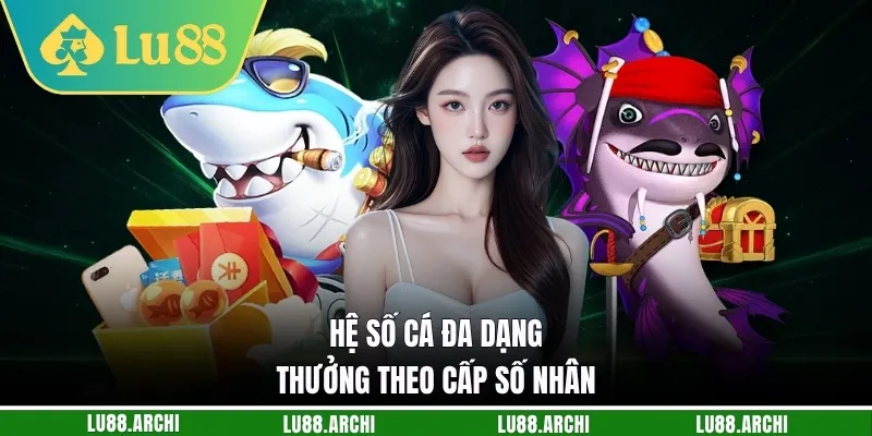 Hệ số cá đa dạng thưởng theo cấp số nhân