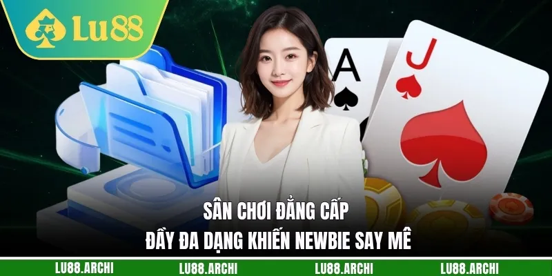 Sân chơi đẳng cấp đầy đa dạng khiến newbie say mê